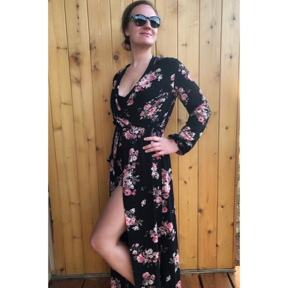 Rue 21 floral romper with skirt